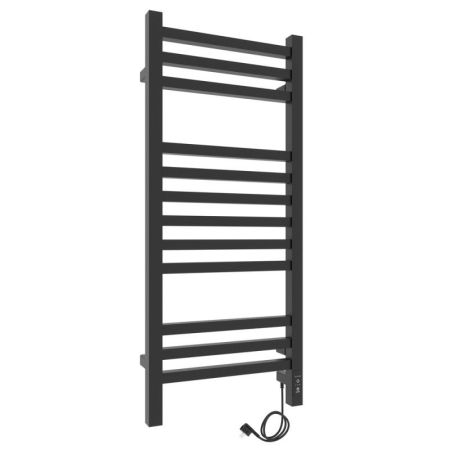 Полотенцесушитель электро "Астор ЧКЧ12 350х900", черный муар, правый