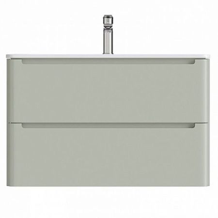 Тумба с раковиной Iddis Edifice 80 подвесная Фисташково-серая