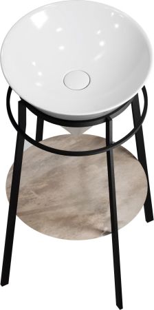 Металлическая структура CONO напольная 44, черная матовая, артикул CO.44\BLK.M