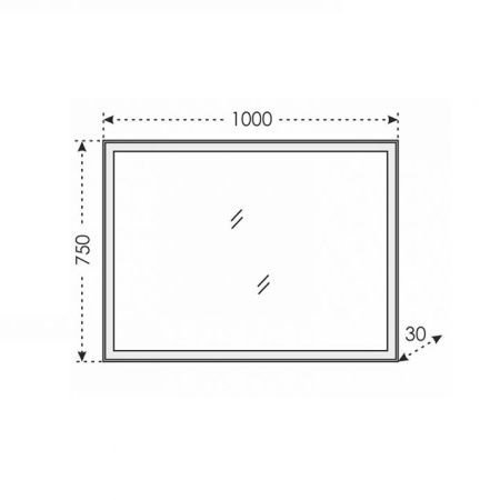 Зеркало СаНта Марс 100 900505 с LED-подсветкой, артикул 900505