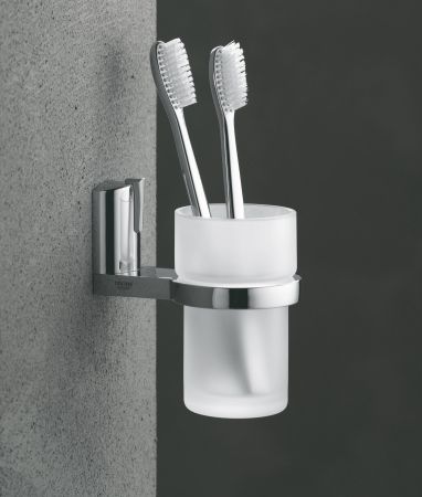 Стакан для зубных щеток GROHE, хром (40254000), артикул 40254000
