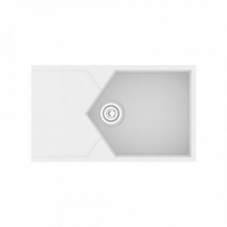 Кухонная мойка KitKraken Sea White 85 Белая, артикул K-850.9010