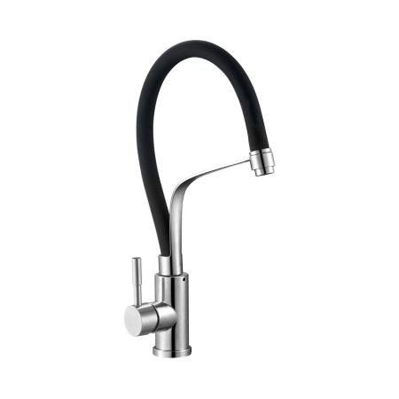 Смеситель для кухни с гибким изливом G.Lauf ZAP4-D090, нержавеющая сталь
