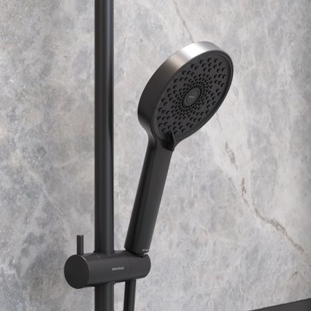 947020300 Apollo ручной душ, круг 3 функции, черный, артикул 947020300