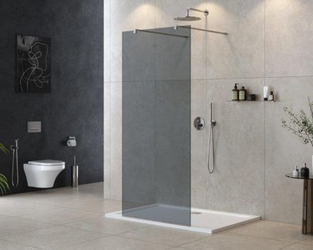 Душевая перегородка CEZARES LIBERTA-L-2 Кронштейн 120 см, артикул LIBERTA-L-2-120-120-C-NERO