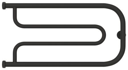 Полотенцесушитель водяной "Гусли+" 320х650 Н. Г. 1" (МУАР Темный Титан)