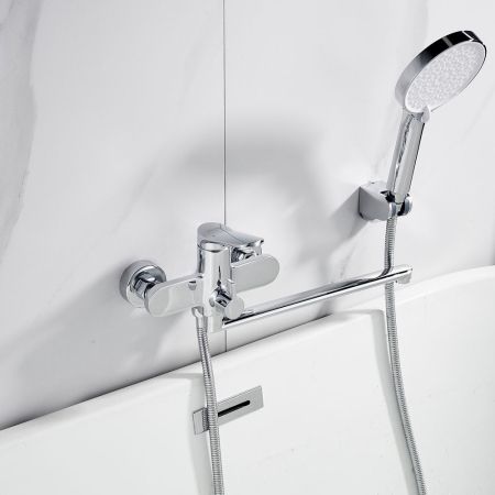 Смеситель для ванны Shevanik S4322, хром