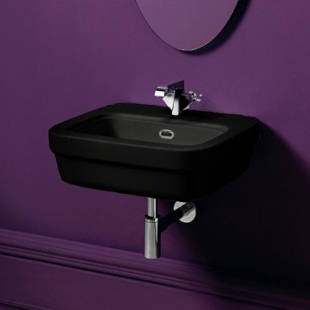 SIMAS Evolution Раковина 53х45см с 1 отв. под смеситель, цвет черный