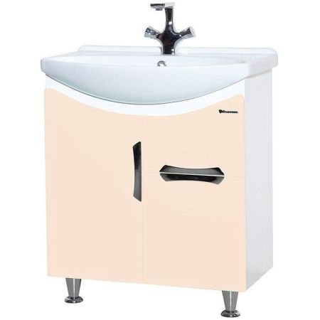 Тумба под раковину Bellezza Лагуна 65 4632110090075 1 ящик Бежевая, артикул 4632110090075