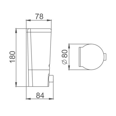 Дозатор жидкого мыла Haiba HB406, хром, артикул HB406