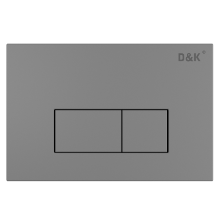 Клавиша смыва D&K Rhein графит (арт.инсталл DI8050127) (DB1499006), артикул DB1499006