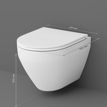 C701700SC Spirit V2.0 подвесной унитаз FlashClean с сиденьем микролифт, артикул C701700SC