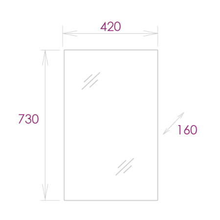 Шкаф-зеркало Onika Венеция 42 белый, универсальный