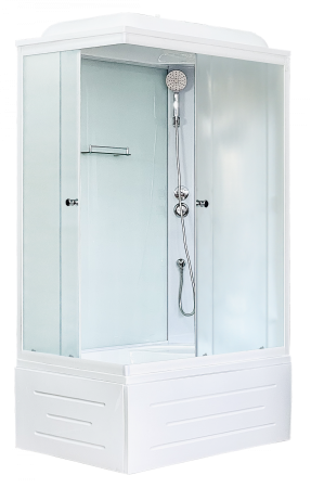 Душевая кабина Royal Bath RB 8120BP5-WC (белое/матовое) правая, артикул RB8120BP5-WC-R