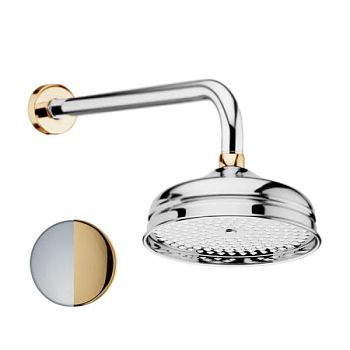 Верхний душ с кронштейном Fiore 30CO8637, хром/золото