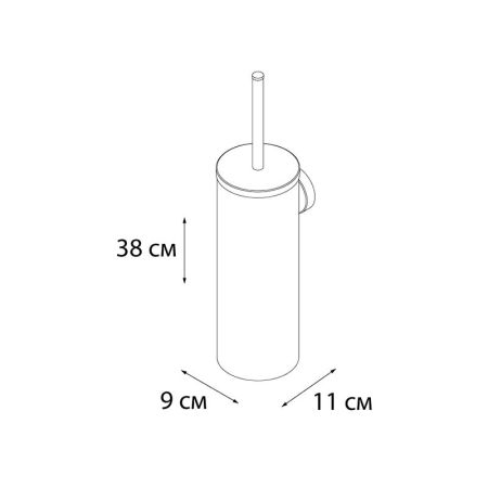 Ершик FIXSEN HOTEL FX-31013A, полированная сталь, артикул FX-31013A