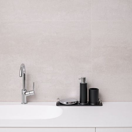 ADJ Стакан для зубных щеток, D7xH10 см., цвет: черный/хром, артикул 4941.01/03