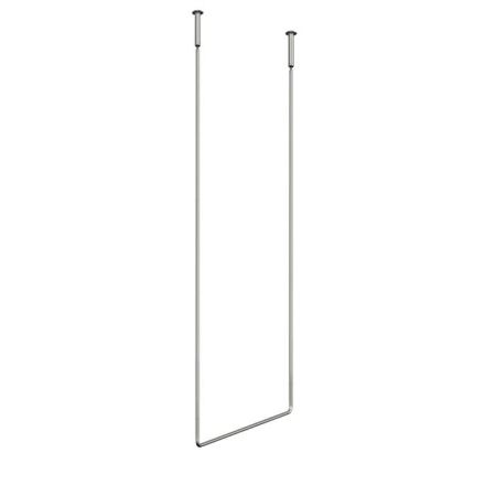 Gessi Goccia Полотенцедержатель потолочный 60см h=160см, цвет: шлифованный хром, артикул 38143#147