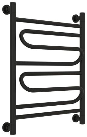Полотенцесушитель водяной "ЭЛЕГИЯ+" 600х500 (Матовый черный), артикул 31-0205-6050