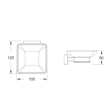 Мыльница Shevanik SG5603H, черный