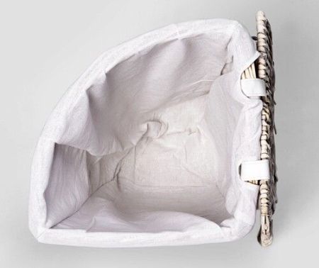 Корзина для белья WasserKRAFT Vils 31x31x45 WB-560-M с крышкой Белая, артикул WB-560-M