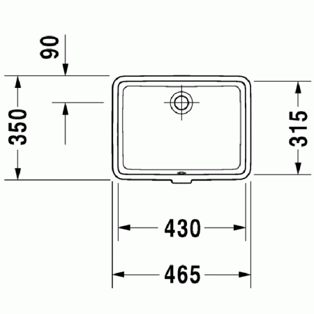 Duravit Vero Раковина  встраиваемый для встраивания снизу, с перел., без площадки под смес., включая крепление для встраивания в деревянную столешницу