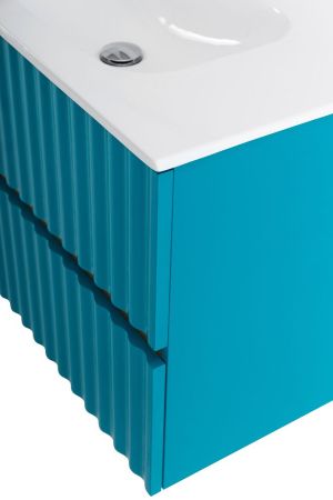 ELEGANT База под раковину подвесная с двумя выкатными ящиками, с LED подсветкой ручек. Бирюзовый Матовый, 870x469x550 AM-ELEGANT-900-2C-SO-TM-LED, артикул AM-ELEGANT-900-2C-SO-TM-LED