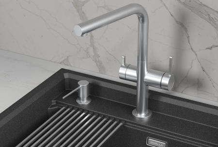 Смеситель для кухни GRANULA (8276, НЕРЖ), артикул 8276, НЕРЖ