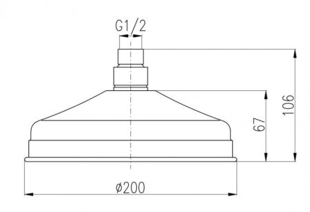 Верхний душ Rav Slezak KS0020Z, артикул KS0020Z