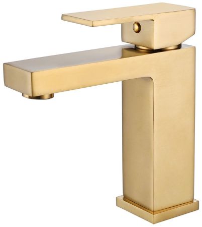 Смеситель ABBER Daheim AF8210G для раковины, золото матовое