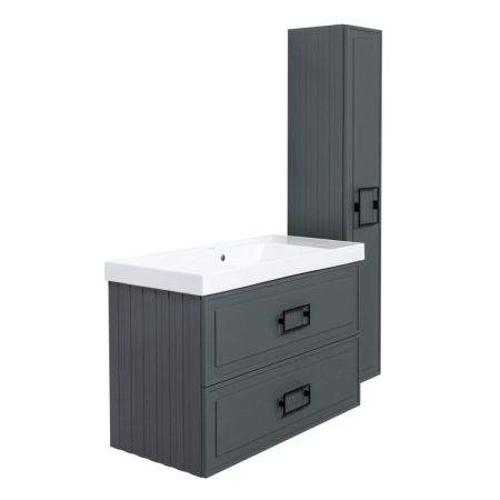 Пенал подвесной La Fenice Cubo FNC-05-CUB-G-30, серо-зеленый, артикул FNC-05-CUB-G-30