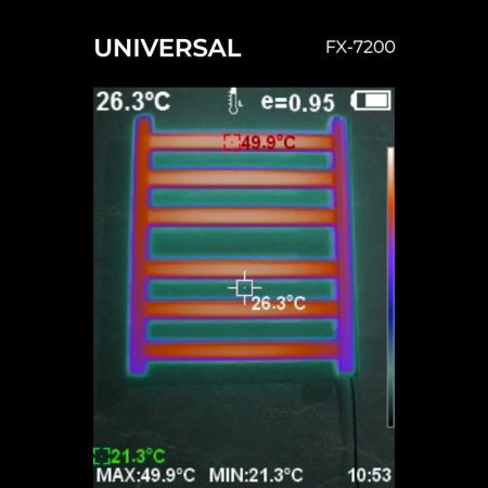 Полотенцесушитель электрический Fixsen UNIVERSAL 600х500 FX-7200B, черный, артикул FX-7200B