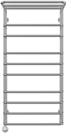 Электрический полотенцесушитель Terminus Арктур П10 500x1031 4660059920429 с полкой Хром, артикул 4660059920429