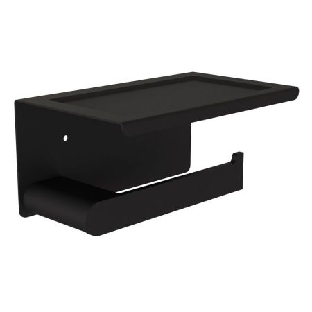 Держатель для туалетной бумаги с полочкой Knotlor PH102BL, черный, артикул PH102BL