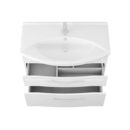 Тумба Vessla stor 85, белый лак, артикул OW22.13.00