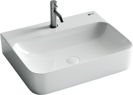 Умывальник AURA с 1 отверстием для смесителя, без перелива 600*470*135мм CN2001