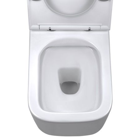 Унитаз подвесной Ultra VT1-32 безободковый, цвет белый, ультратонкое soft-close сиденье, артикул VT1-32