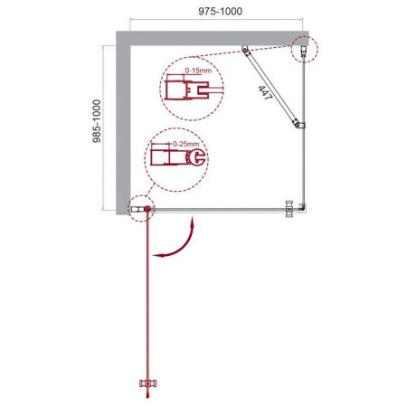 Душевой уголок BelBagno ETNA-A-1-80-C-Cr, артикул ETNA-A-1-80-C-Cr