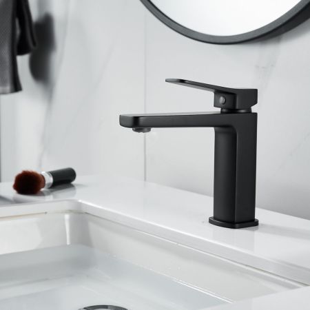 Смеситель для раковины Raffine F0199H, черный, артикул F0199H