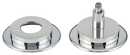 Увеличитель диаметра, Сунержа, TUBE, для водяных полотенцесушителей, ширина, мм-70, глубина, мм-70, высота, мм- 3, материал-нержавеющая сталь, цвет-чёрный матовый, артикул 31-1507-0003