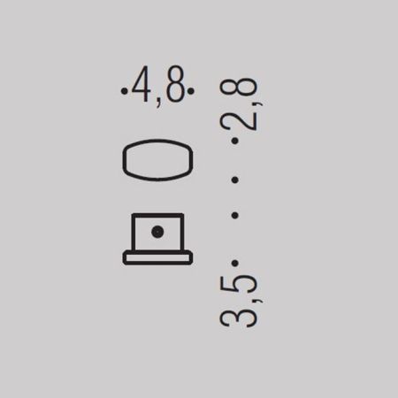 Colombo Trenta Крючок, подвесной, цвет: черный матовый, артикул BPT17.NM