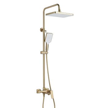 Душевая система Shevanik S4436G, золотой сатин