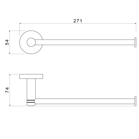 Полотенцедержатель Timo Saona 13051/00 хром, артикул 13051/00