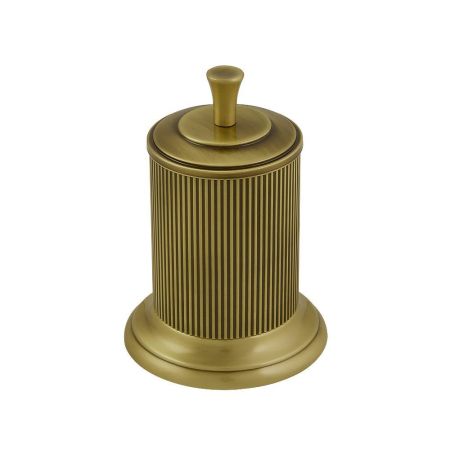 FORTUNA Баночка высокая H16 cм. с крышкой, бронза, артикул 28338