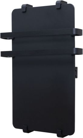 Полотенцесушитель электрический Allen Brau Infinity 60x44 с рейлингом 2.0 и креплением, черный матовый
