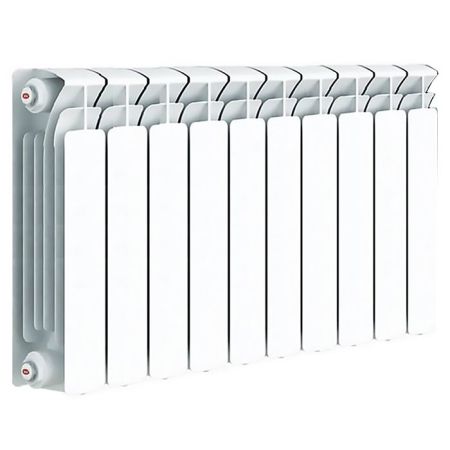 Биметаллический радиатор Rifar Base 350 10 секций с боковым подключением, артикул 