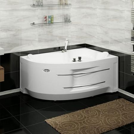 Акриловая ванна Radomir Wachter Ирма 2 150x97 форсунки Белые L с гидромассажем, артикул 3-01-1-1-0-313