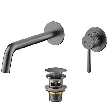 Смеситель Lemark Beluga для раковины встраиваемый (LMF-8033B-GM)