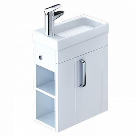 Тумба с раковиной Iddis Torr 40 подвесная Белая, артикул TOR40W1i95K