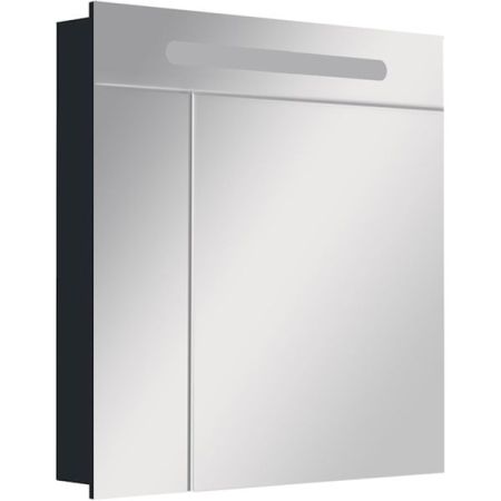 Зеркальный шкаф Roca Victoria Nord Black Edition 80 ZRU9000100 с подсветкой Черный, артикул ZRU9000100